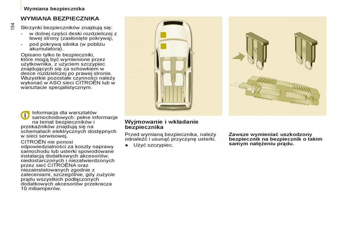 Citroen Berlingo II 2 instrukcja obslugi / page 156