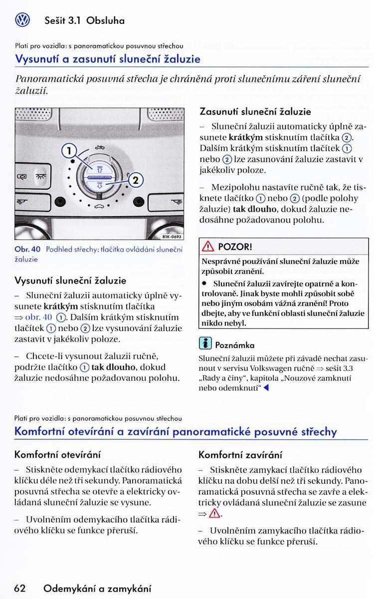 VW Golf VI 6 navod k obsludze / page 64