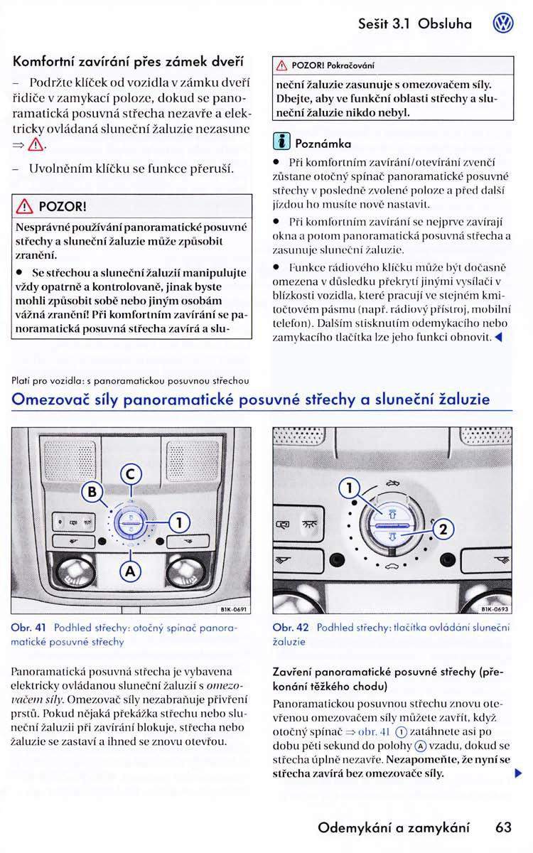 VW Golf VI 6 navod k obsludze / page 65