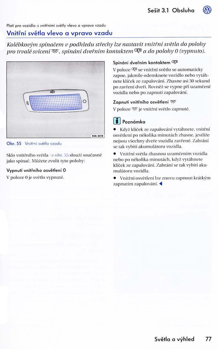 VW Golf VI 6 navod k obsludze / page 79