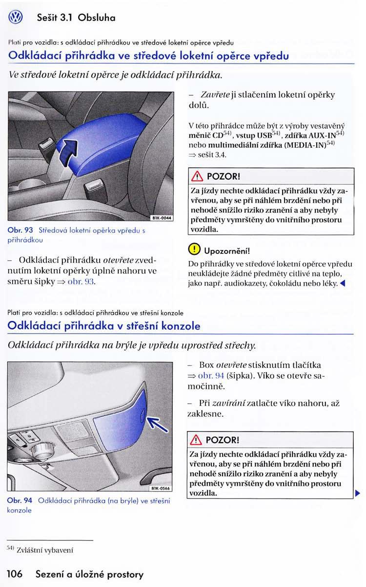 VW Golf VI 6 navod k obsludze / page 108