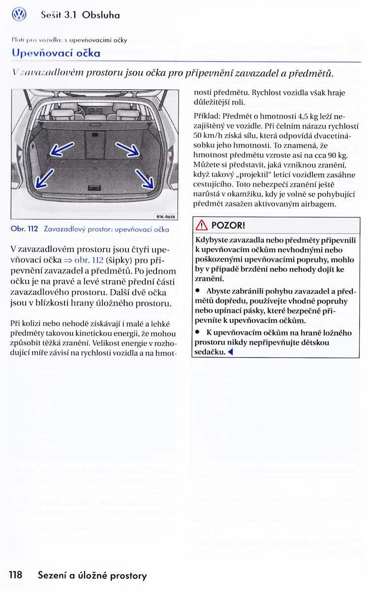 VW Golf VI 6 navod k obsludze / page 120