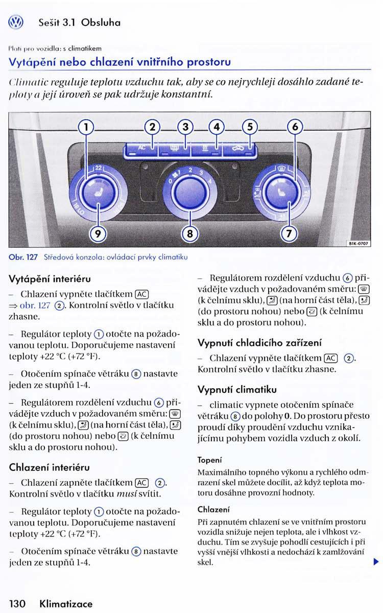 VW Golf VI 6 navod k obsludze / page 132