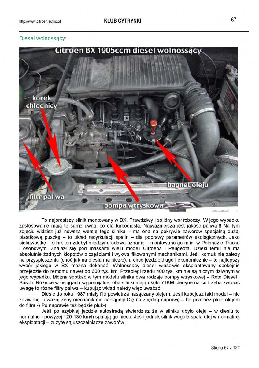 manual  Citroen BX instrukcja / page 67