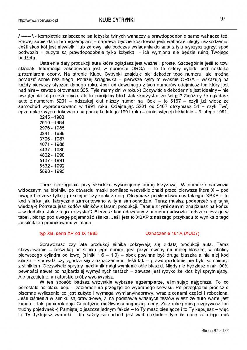 manual  Citroen BX instrukcja / page 97