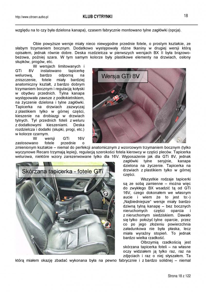 manual  Citroen BX instrukcja / page 18