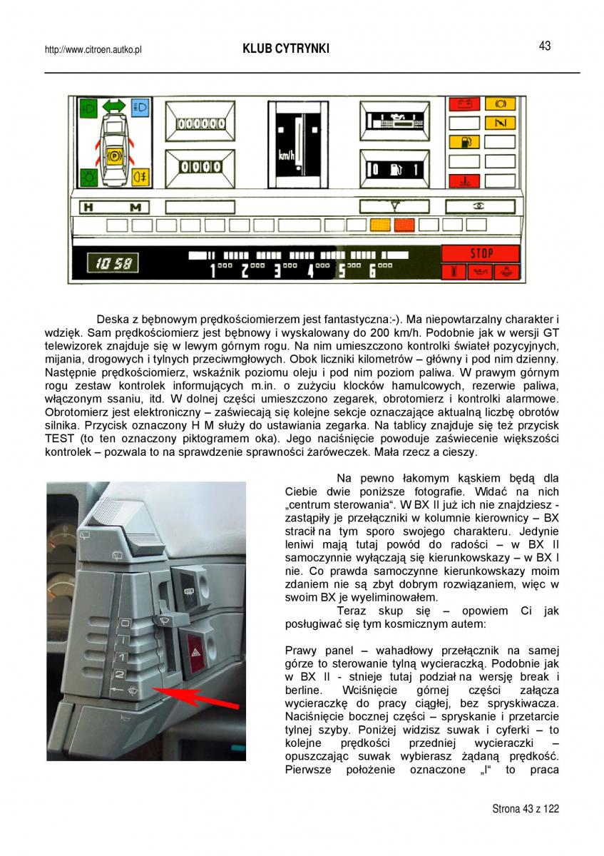 manual  Citroen BX instrukcja / page 43