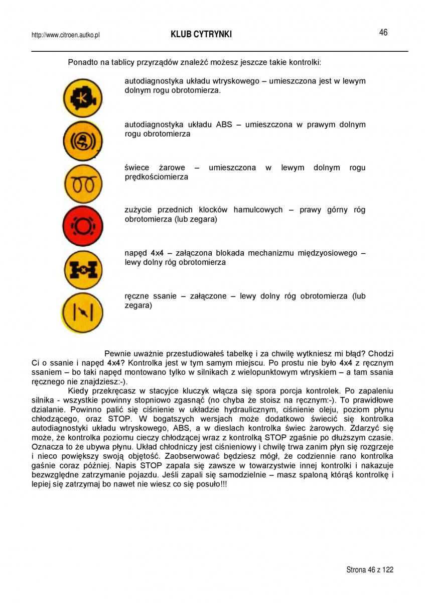 manual  Citroen BX instrukcja / page 46