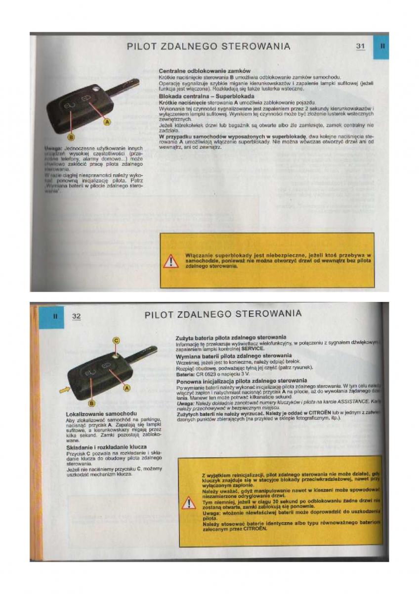 manual  Citroen C3 I 1 instrukcja / page 17