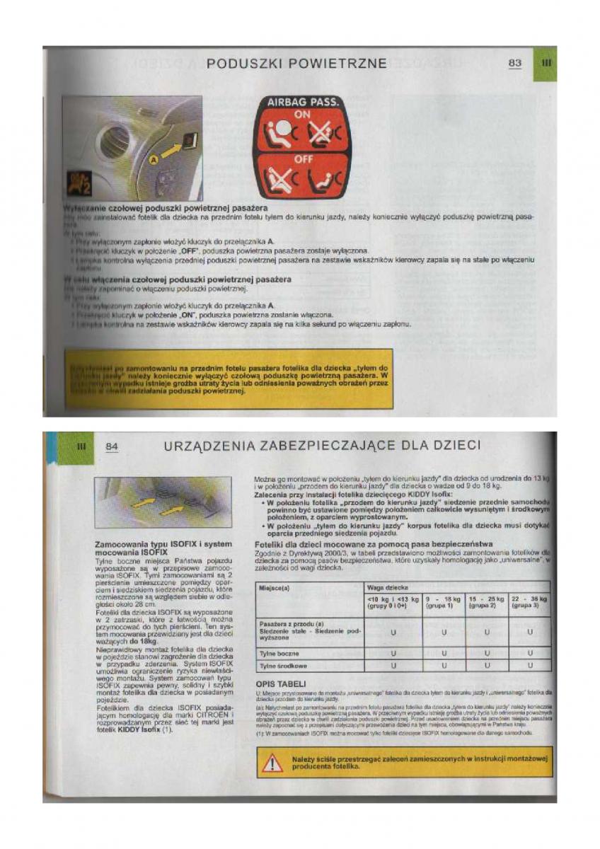 Citroen C3 I 1 instrukcja obslugi / page 43