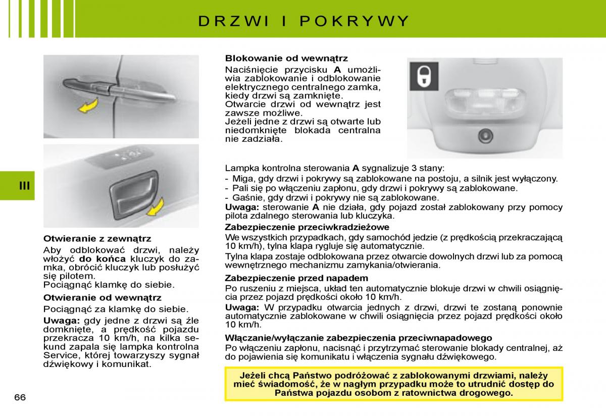 manual  Citroen C8 instrukcja / page 65