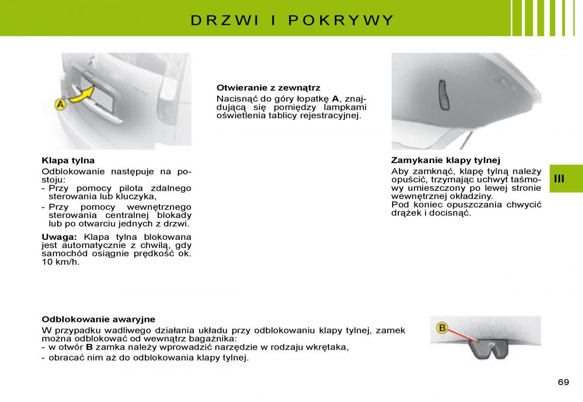 manual  Citroen C8 instrukcja / page 68