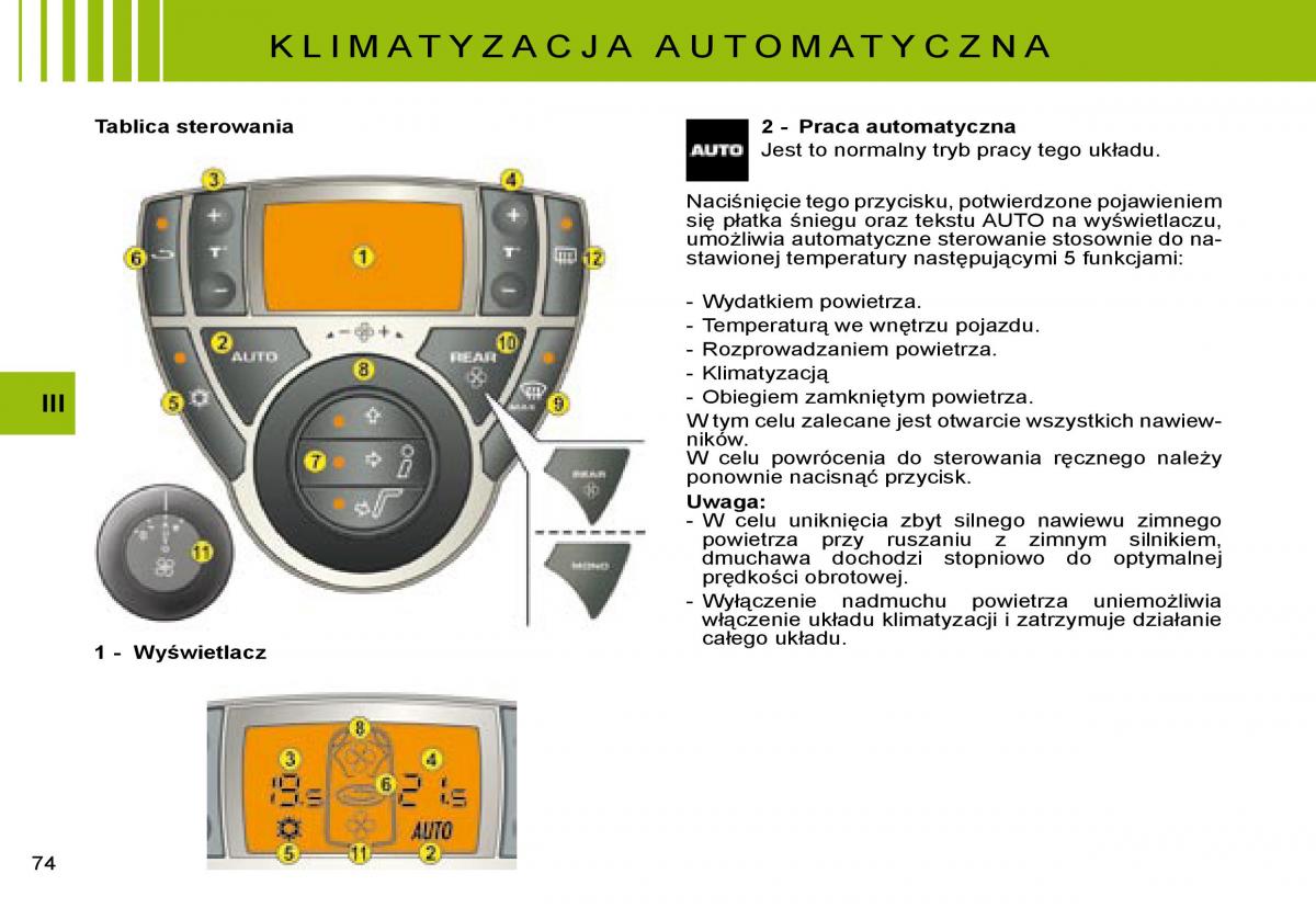 manual  Citroen C8 instrukcja / page 73