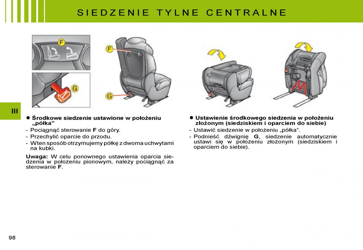 manual  Citroen C8 instrukcja / page 98