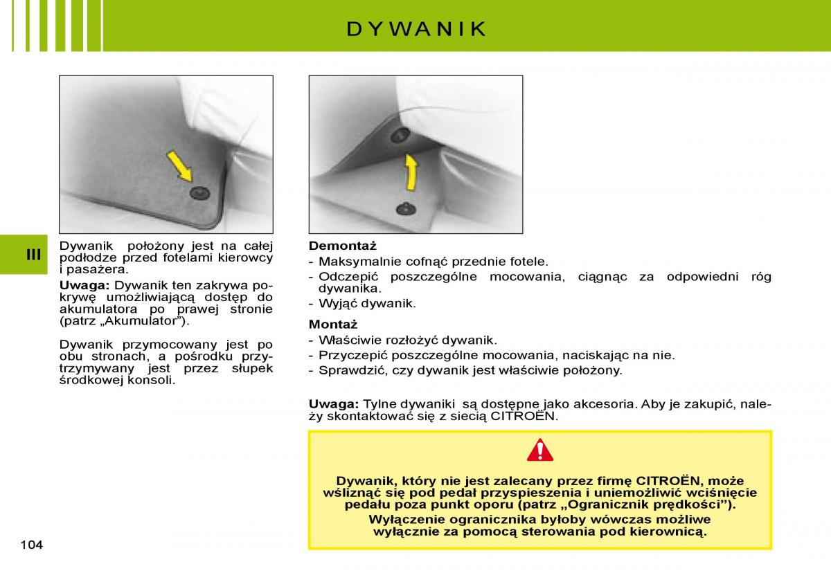 manual  Citroen C8 instrukcja / page 102