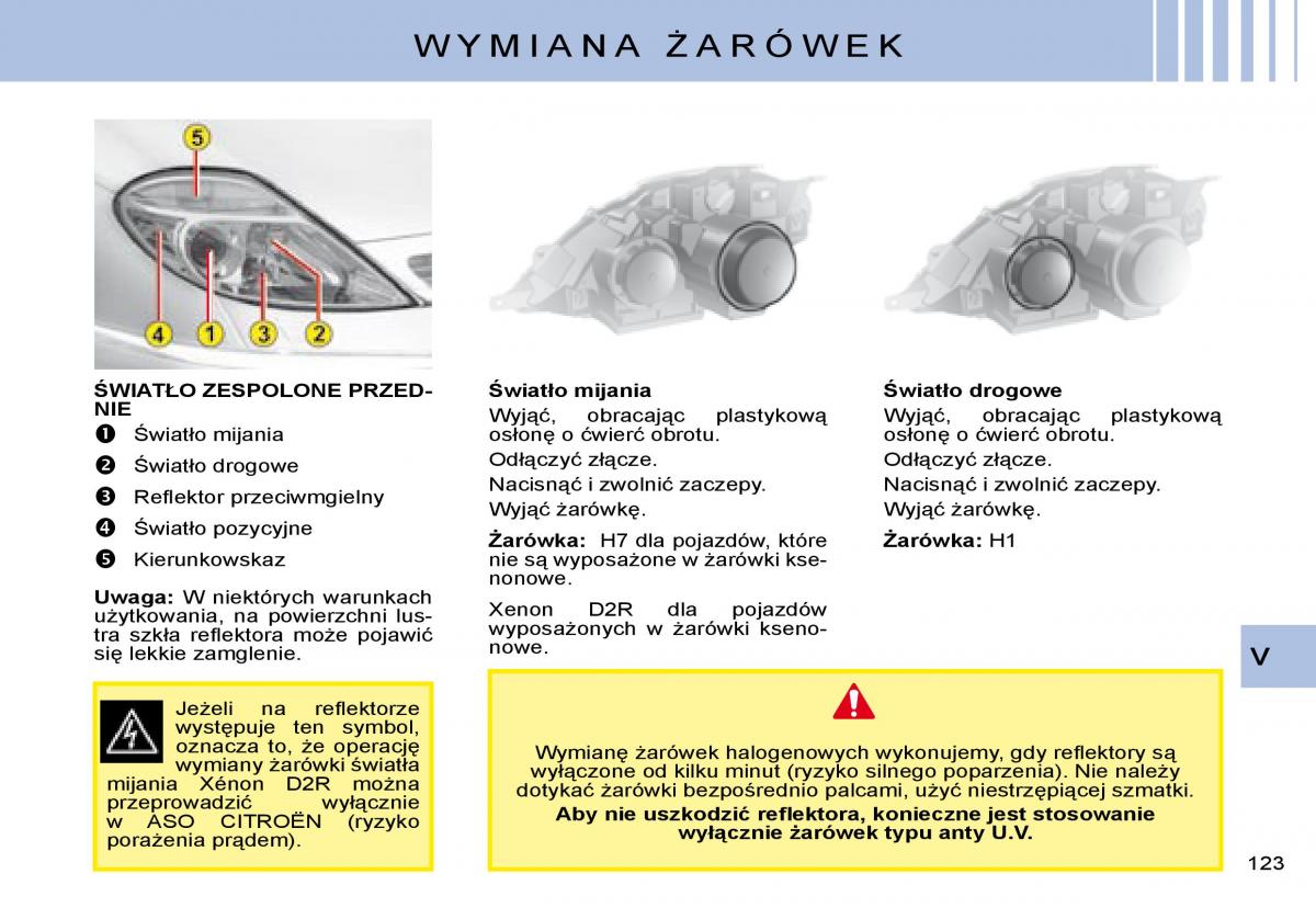 manual  Citroen C8 instrukcja / page 121