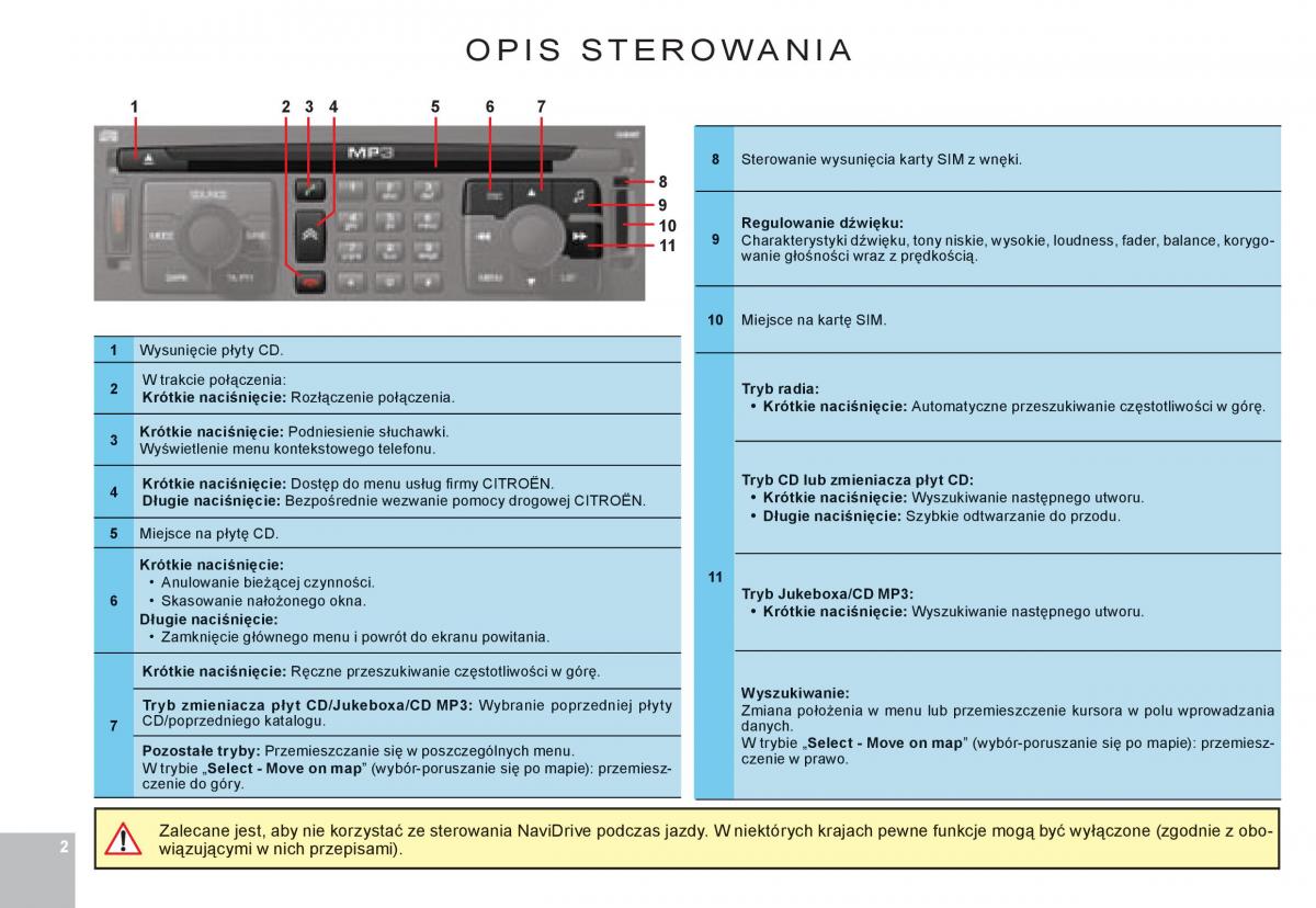 manual  Citroen C8 instrukcja / page 141