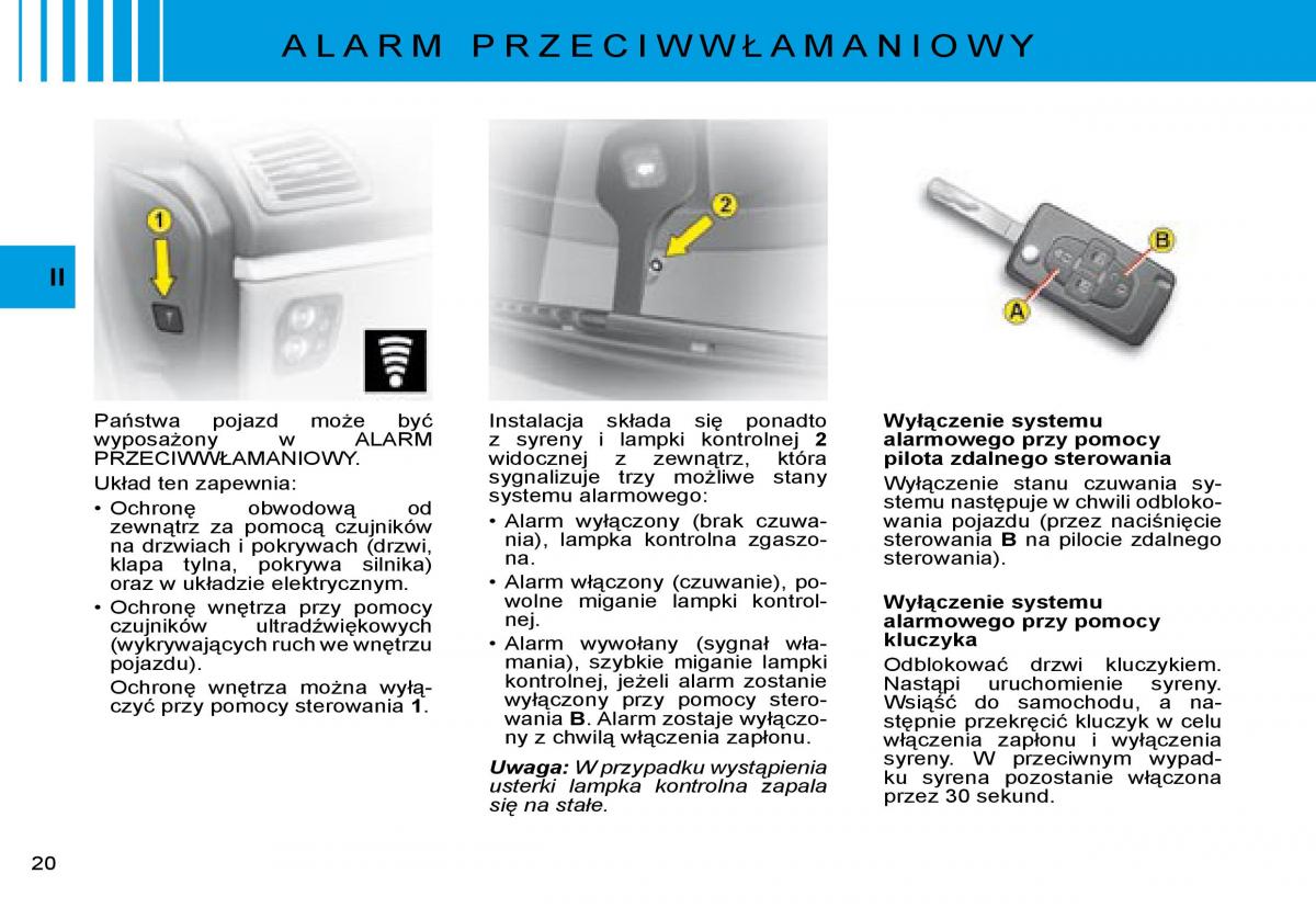 Citroen C8 instrukcja obslugi / page 17