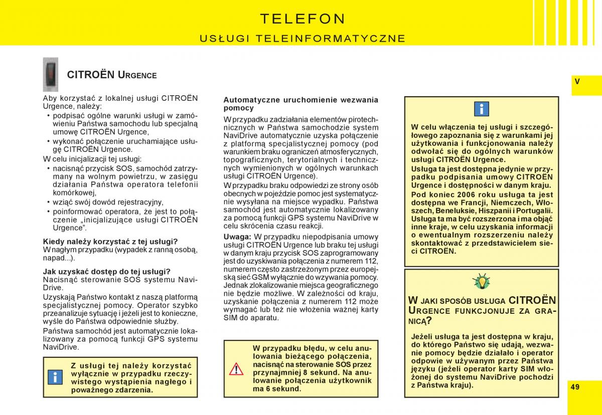 Citroen C8 instrukcja obslugi / page 188