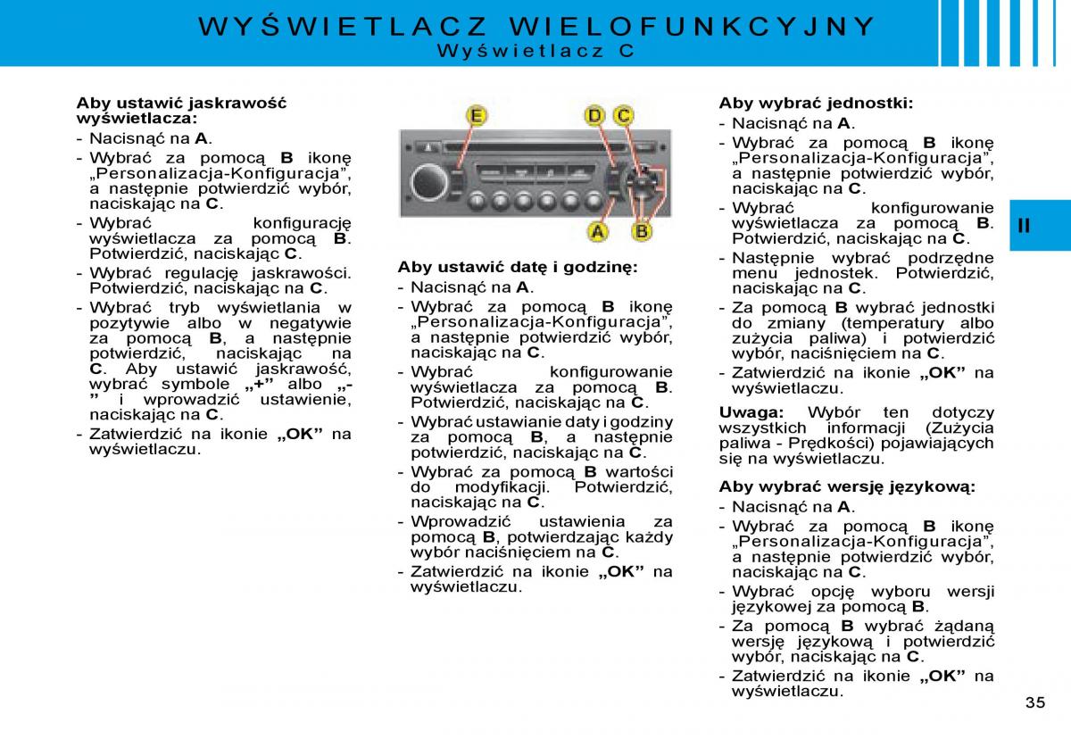 manual  Citroen C8 instrukcja / page 32