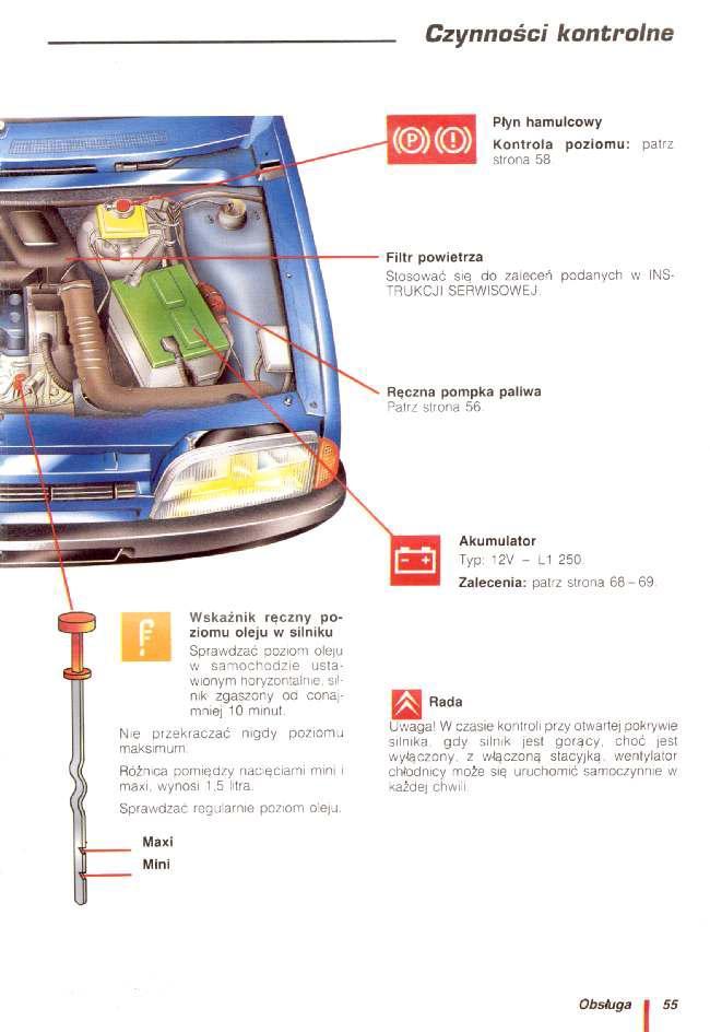 Citroen AX instrukcja obslugi / page 56