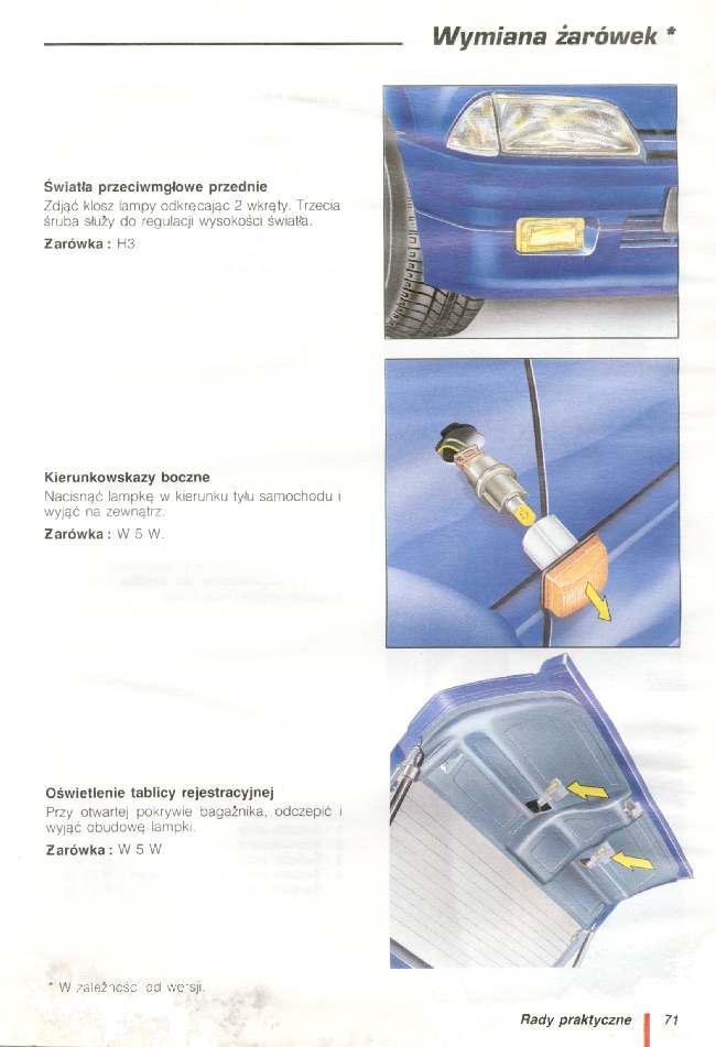 Citroen AX instrukcja obslugi / page 72