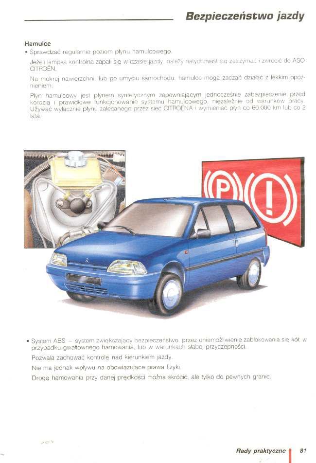 Citroen AX instrukcja obslugi / page 82