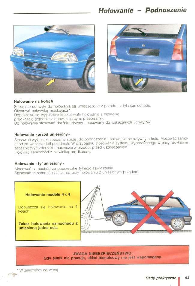 Citroen AX instrukcja obslugi / page 84