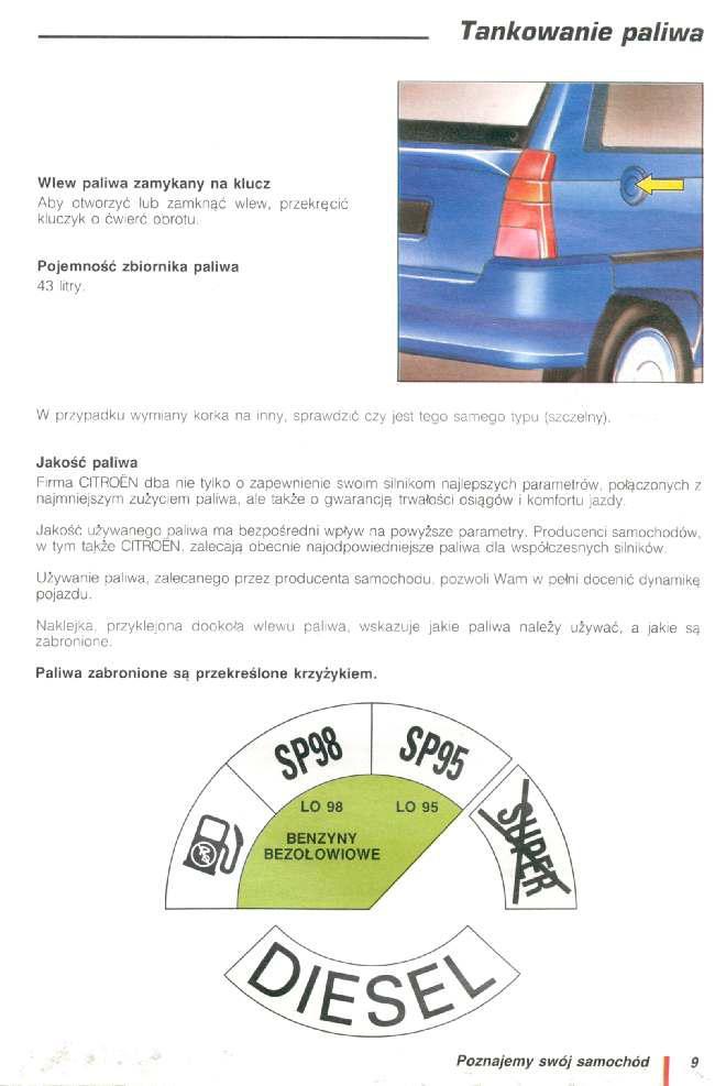 Citroen AX instrukcja obslugi / page 10