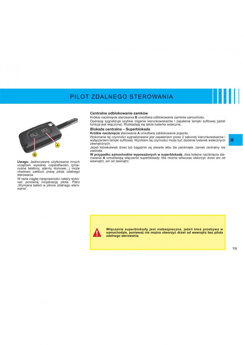 Citroen C2 instrukcja obslugi / page 16