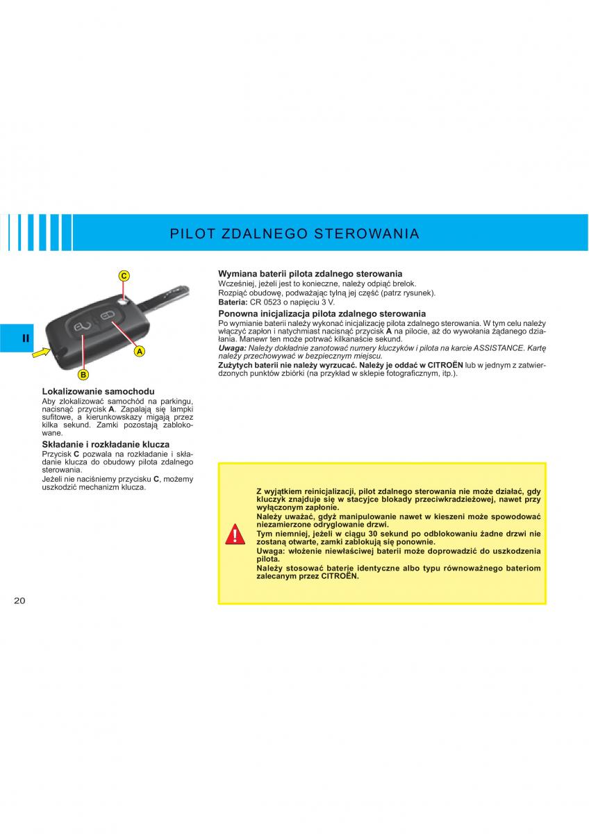 Citroen C2 instrukcja obslugi / page 17