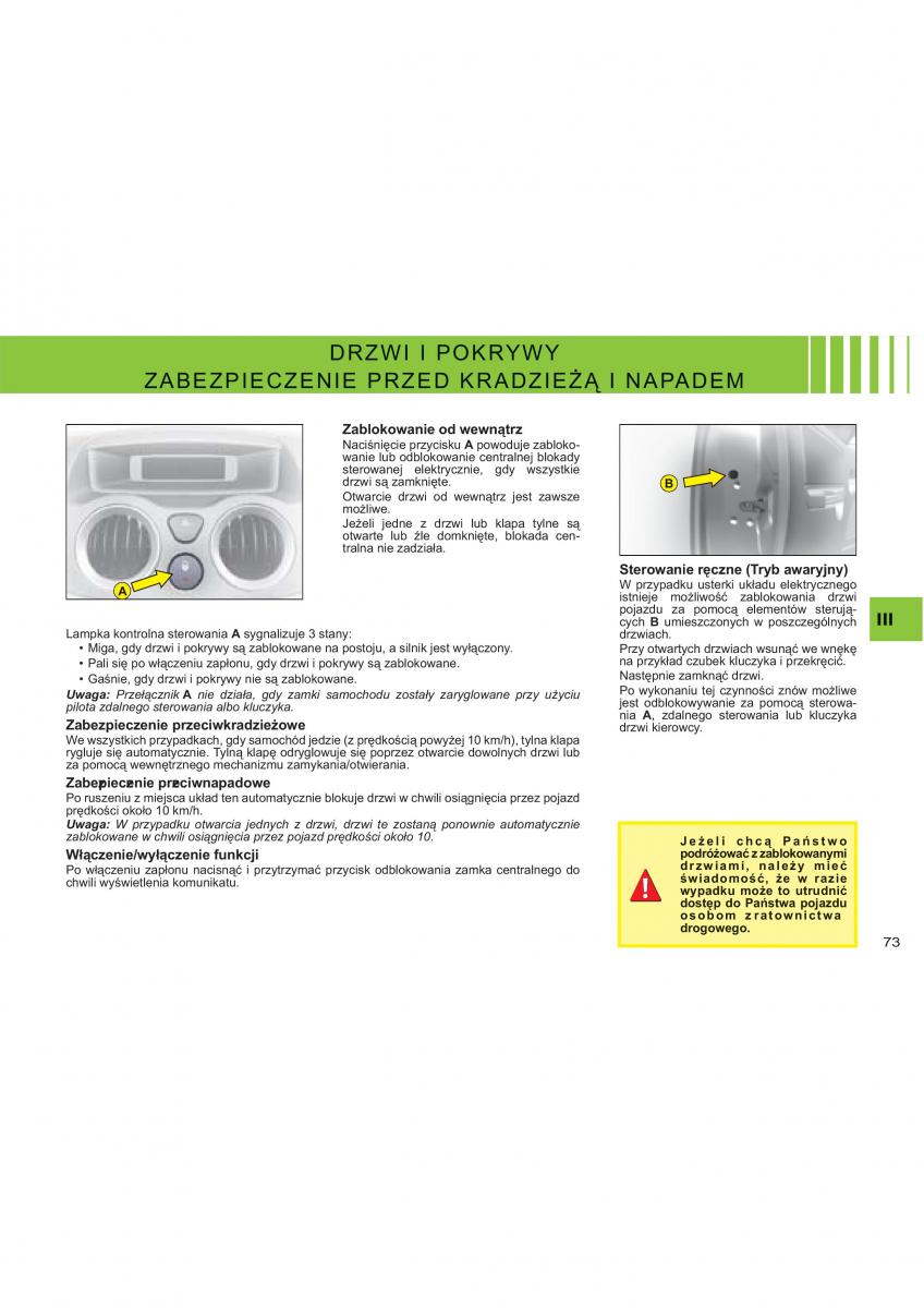 Citroen C2 instrukcja obslugi / page 48