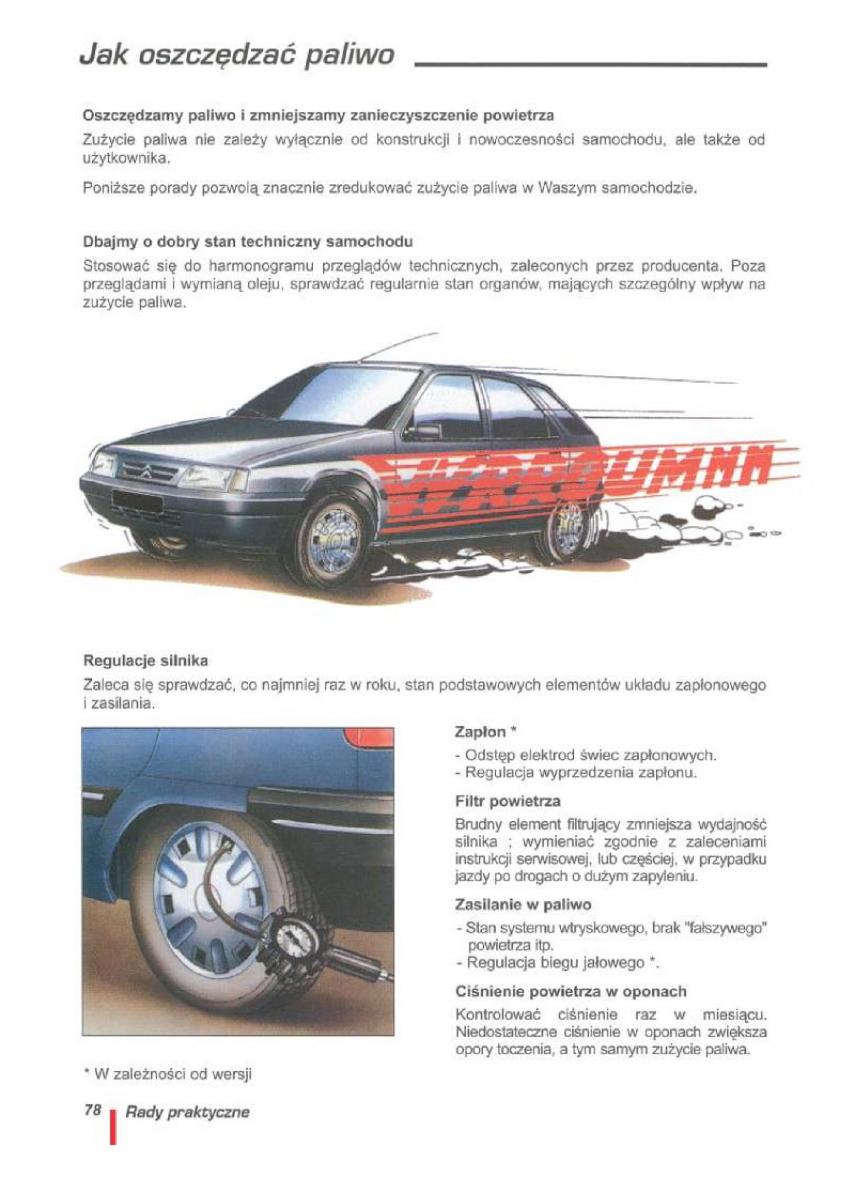 Citroen ZX instrukcja obslugi / page 81