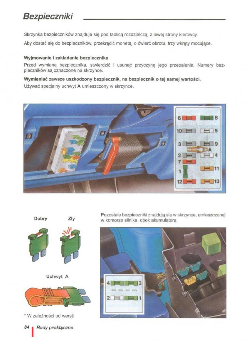 Citroen ZX instrukcja obslugi / page 87