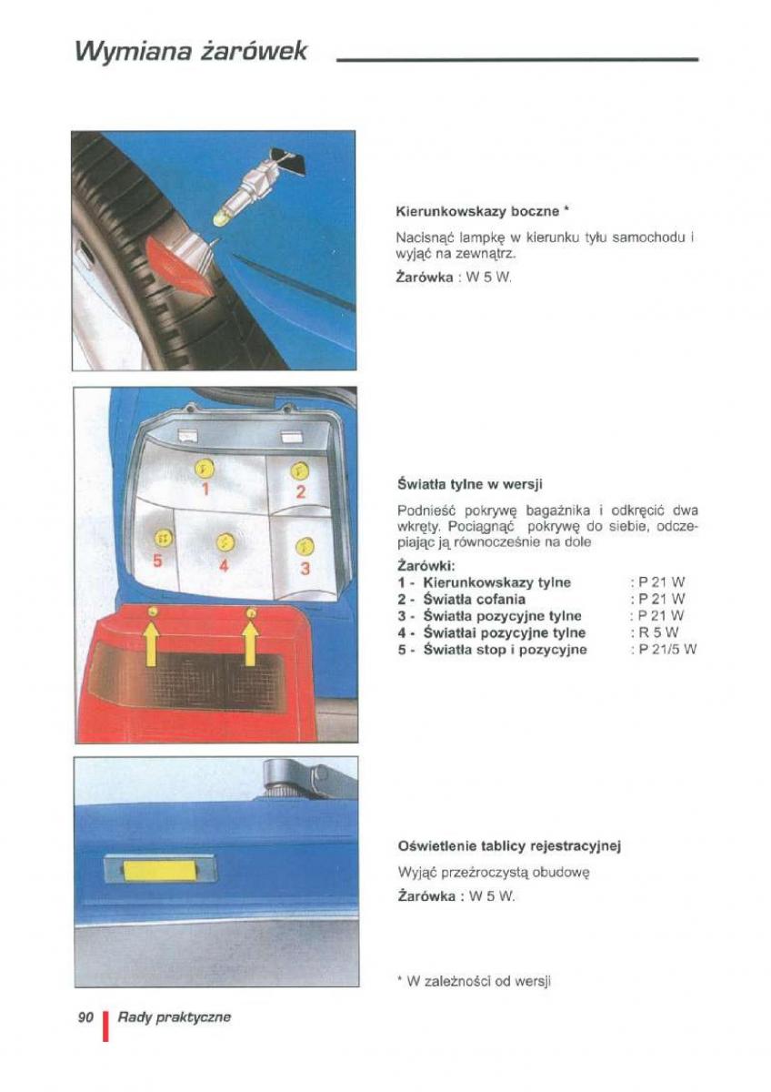 Citroen ZX instrukcja obslugi / page 93