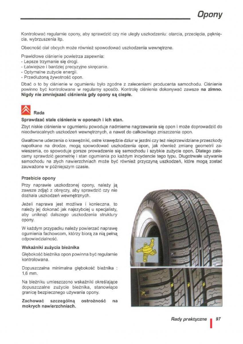 Citroen ZX instrukcja obslugi / page 100