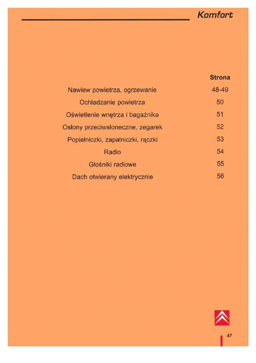 Citroen ZX instrukcja obslugi / page 50