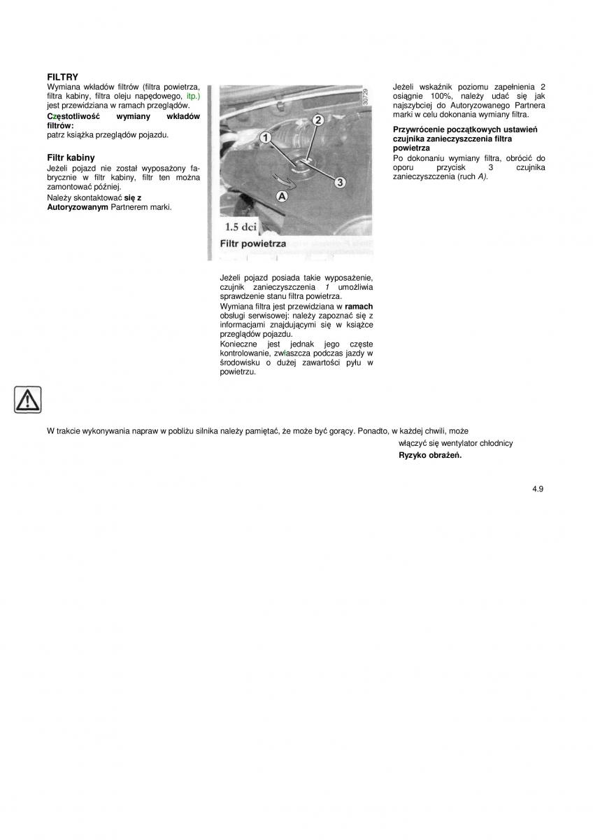 Dacia Duster instrukcja obslugi / page 106