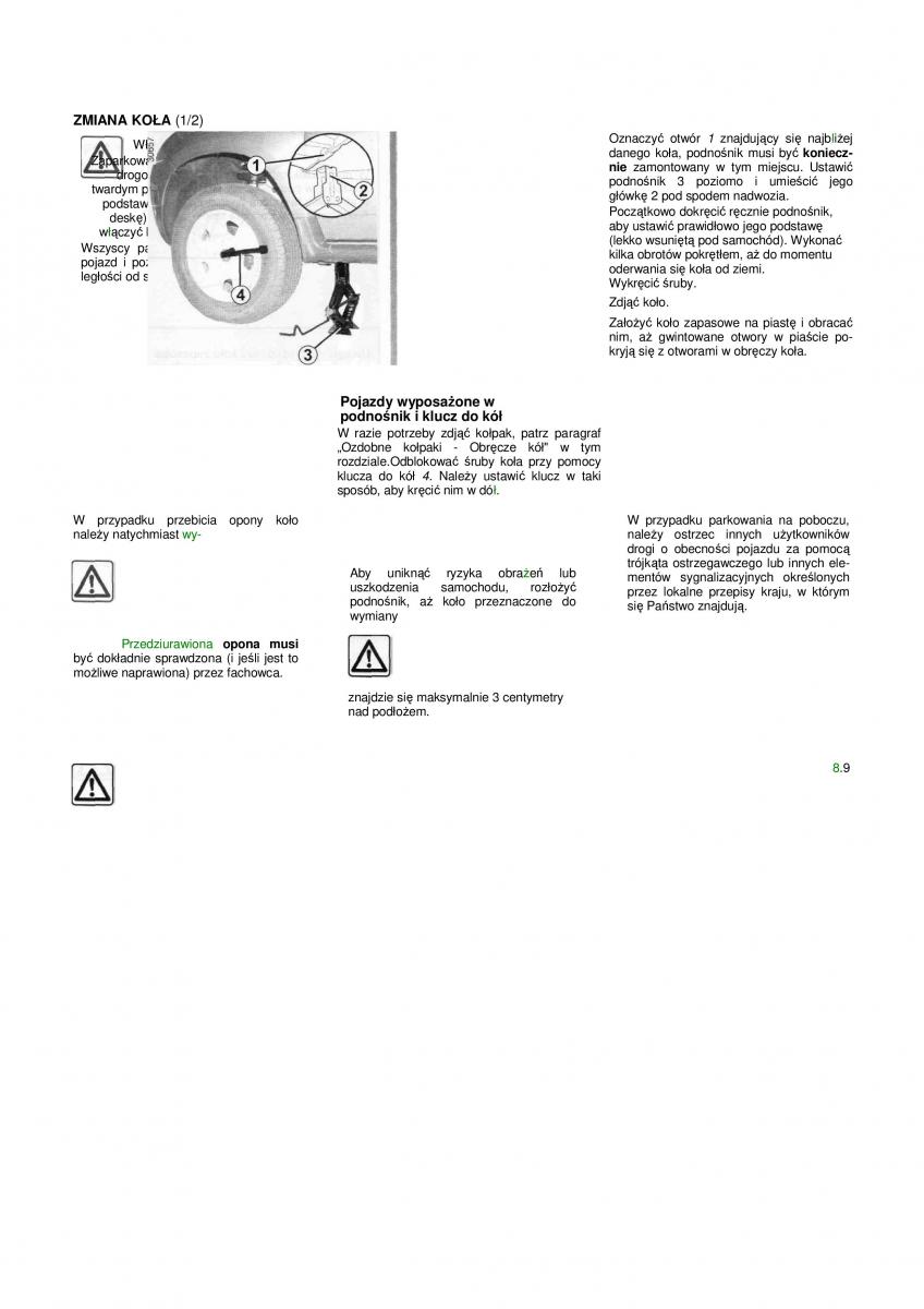 Dacia Duster instrukcja obslugi / page 122