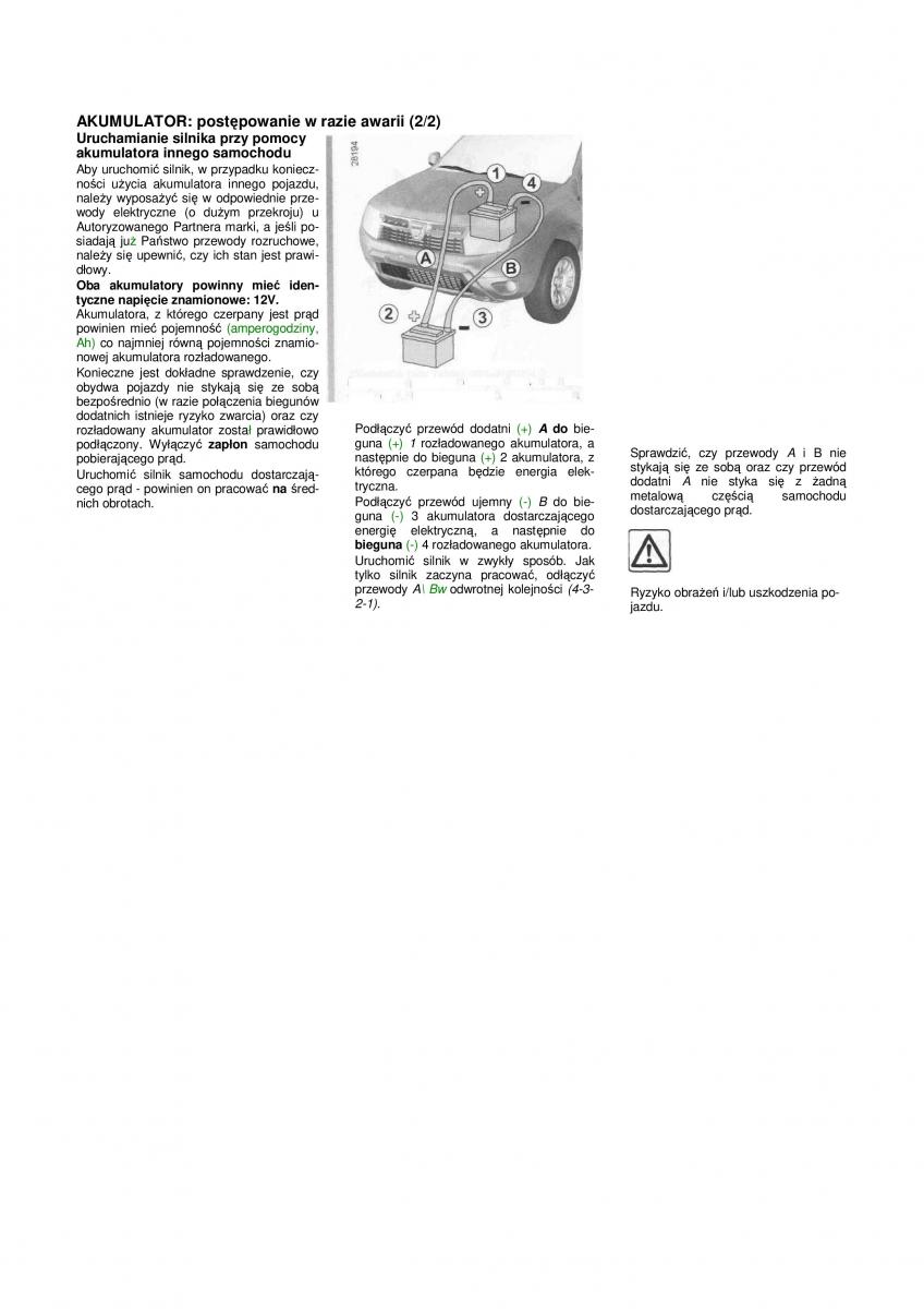 Dacia Duster instrukcja obslugi / page 142