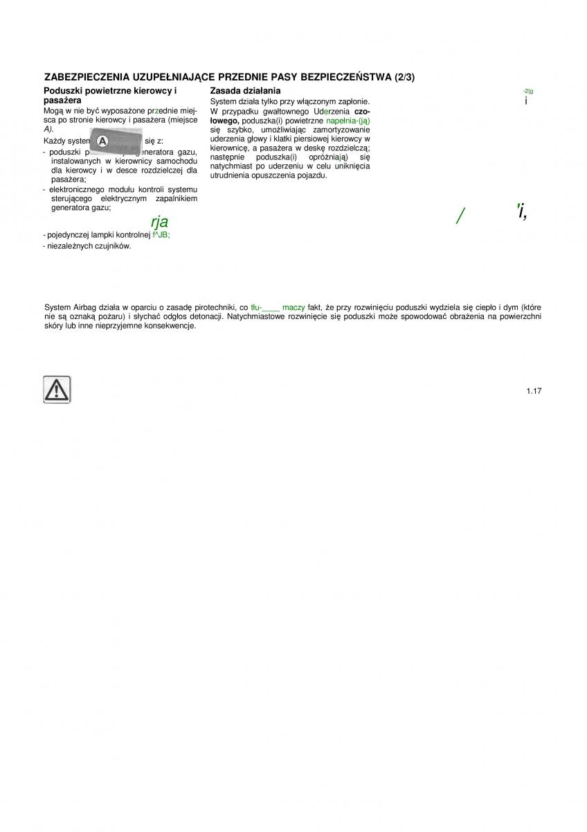 Dacia Duster instrukcja obslugi / page 22