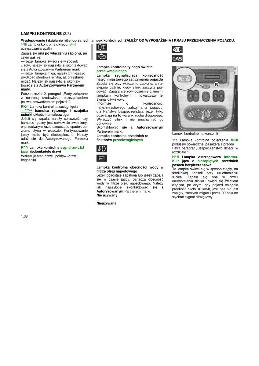 Dacia Duster instrukcja obslugi / page 42