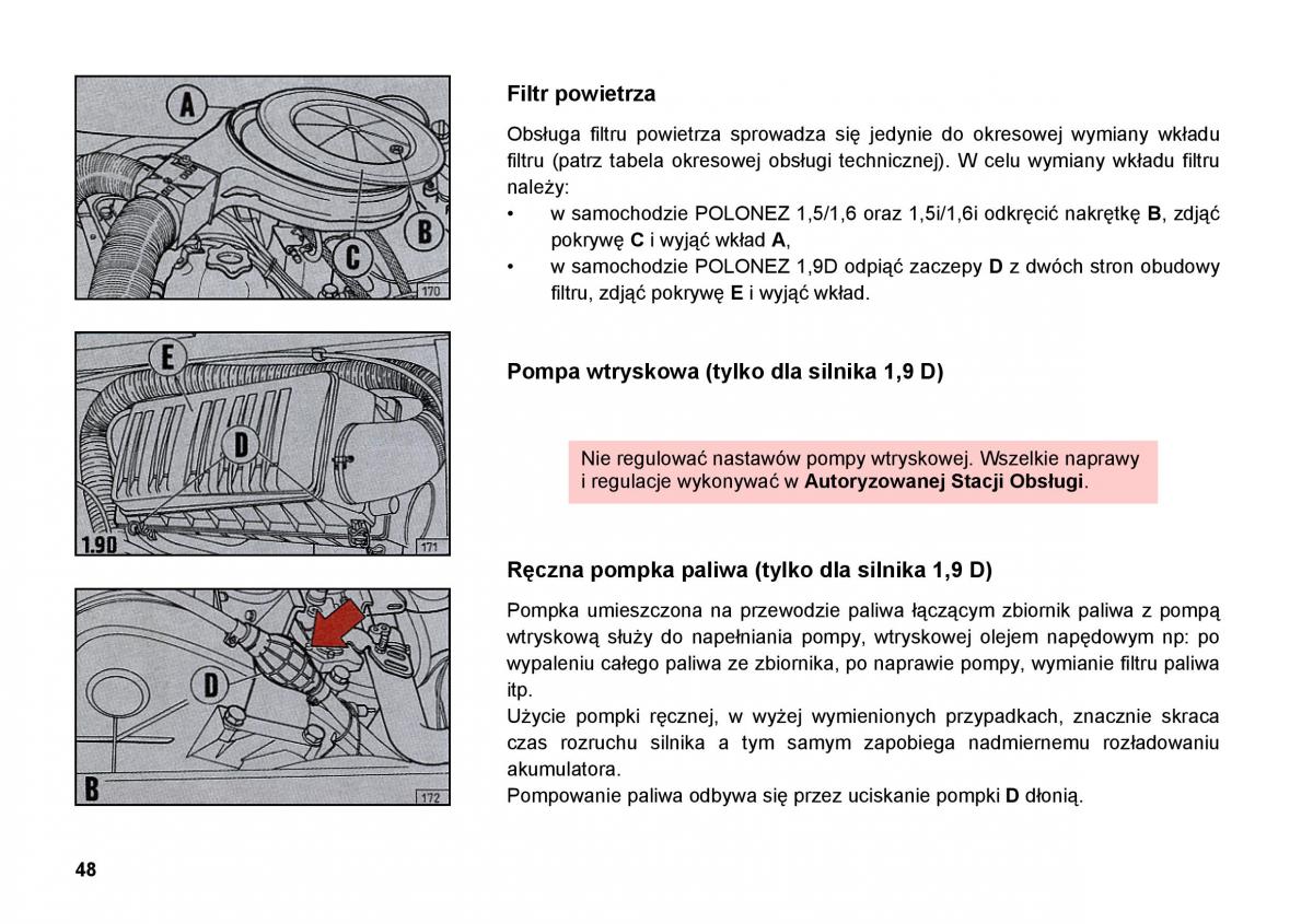 FSO Polonez instrukcja obslugi / page 56