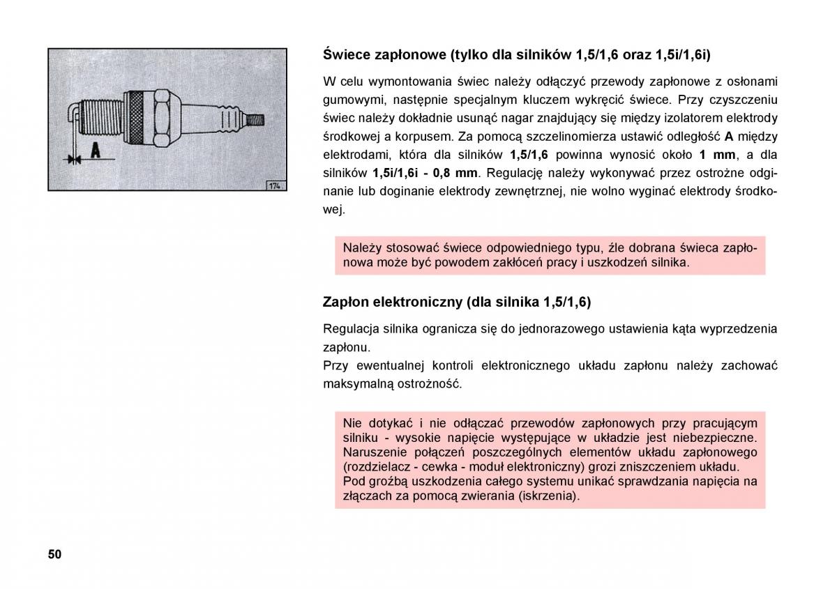 FSO Polonez instrukcja obslugi / page 58