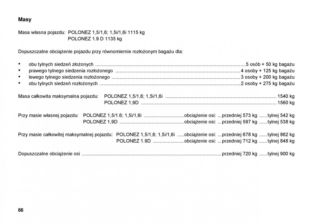 FSO Polonez instrukcja obslugi / page 74