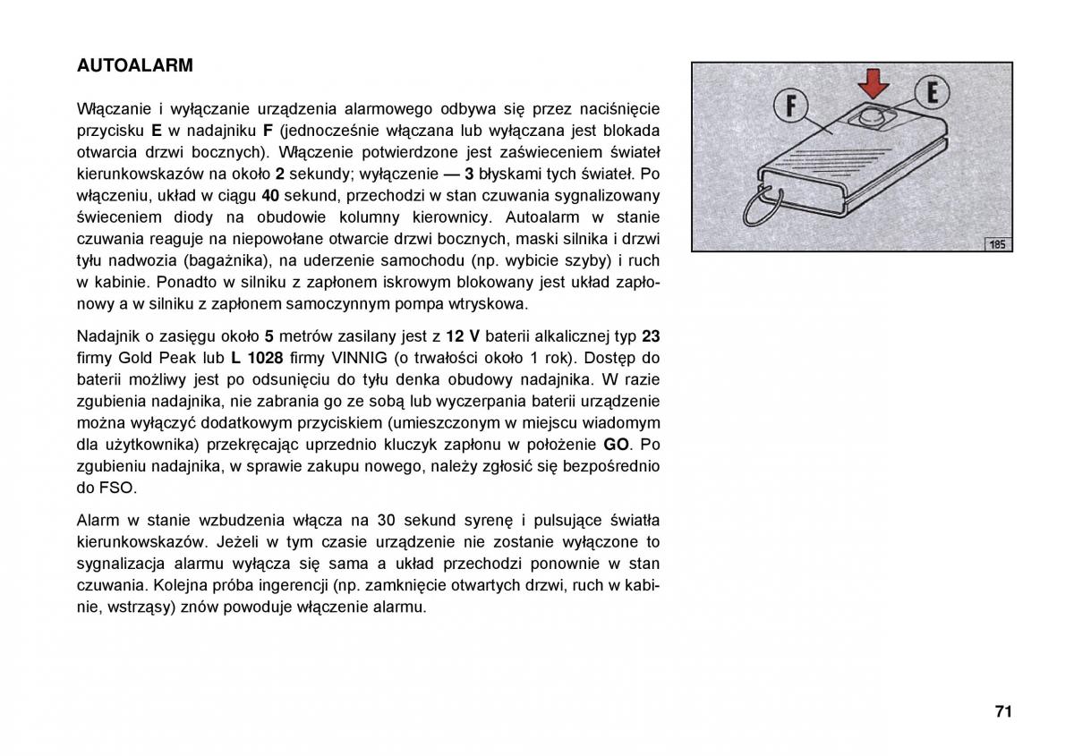 FSO Polonez instrukcja obslugi / page 79