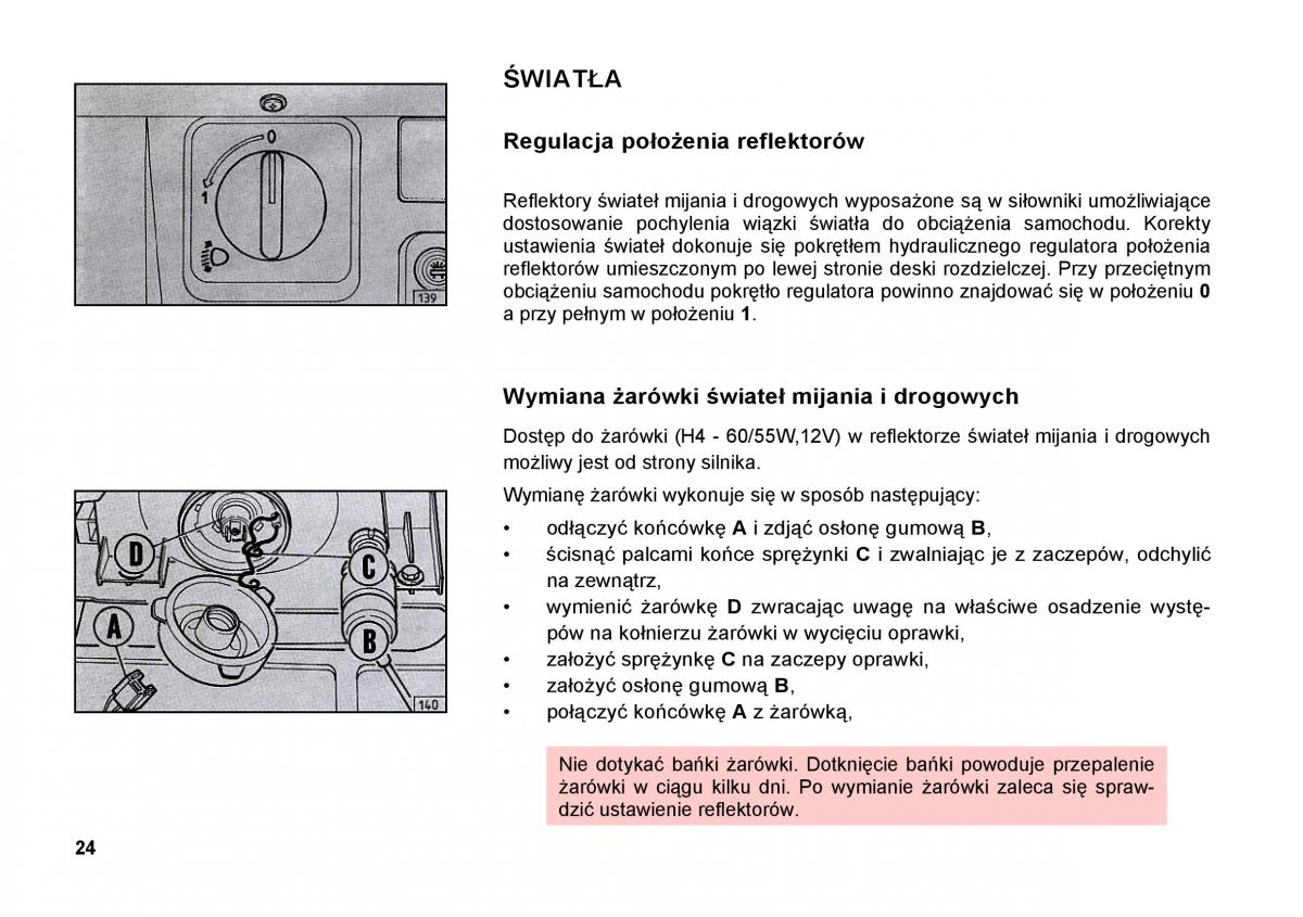 FSO Polonez instrukcja obslugi / page 32