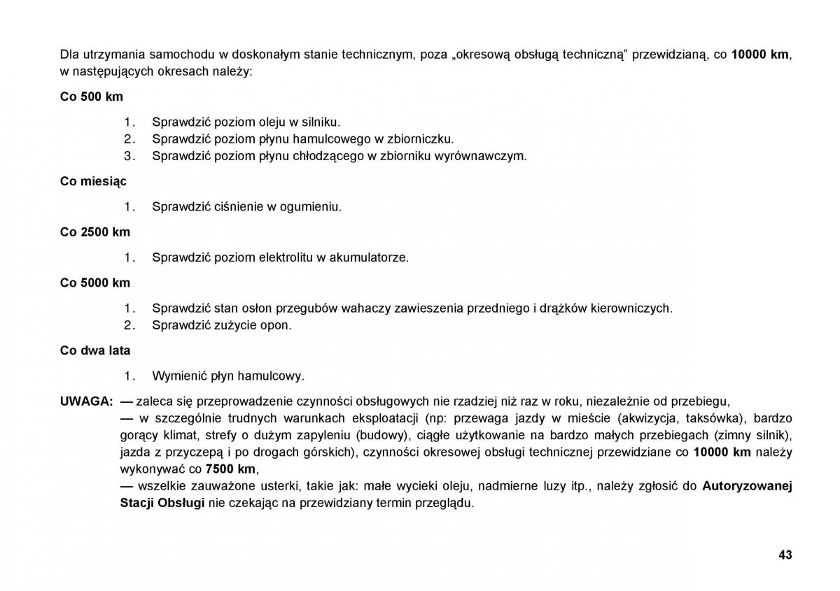 FSO Polonez instrukcja obslugi / page 51