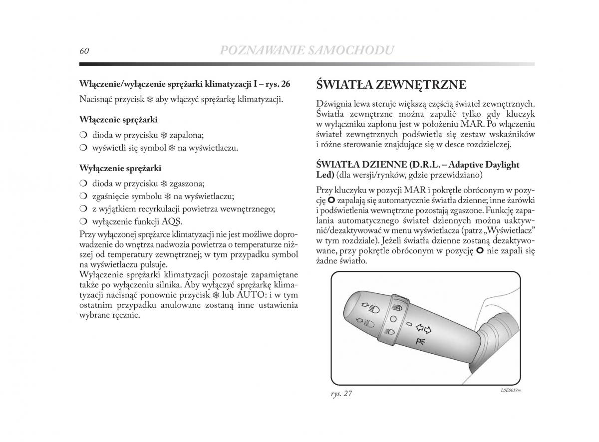 Lancia Delta Chrysler Delta instrukcja obslugi / page 61