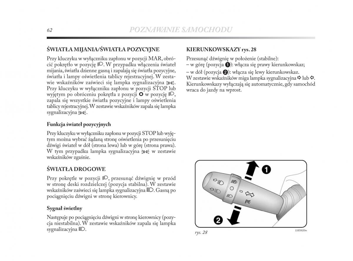 Lancia Delta Chrysler Delta instrukcja obslugi / page 63